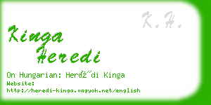 kinga heredi business card